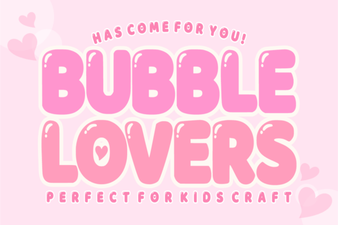 Bubble Lovers Font: a Creative Design Tool