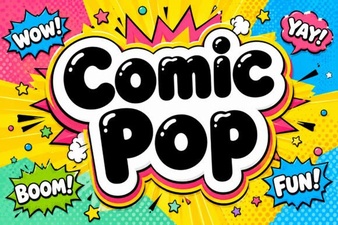 Craft Dynamic Designs with Comic Pop Fonts