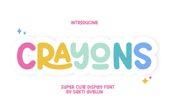 Crayons Fonts for Creative Projects and Designs