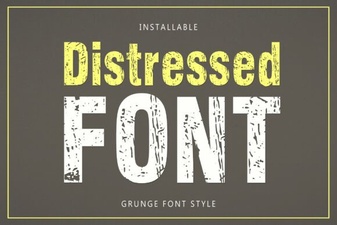 Harness Distressed Fonts for Bold Graphic Designs