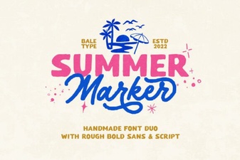 Summer Marker Font Styles for Design Projects