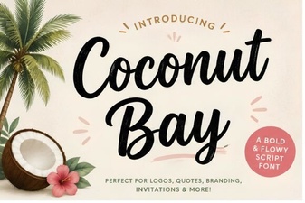 Coconut Bay Font: Creative Tropical Design Projects